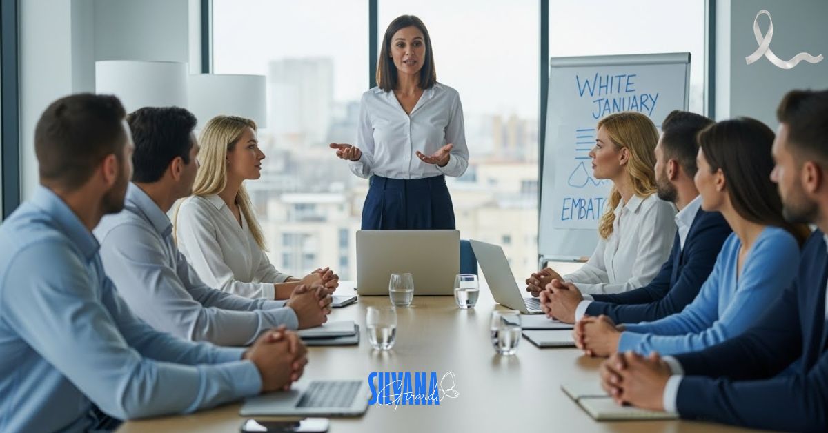 Janeiro Branco saúde mental em palestra corporativa com foco em equilíbrio emocional e produtividade