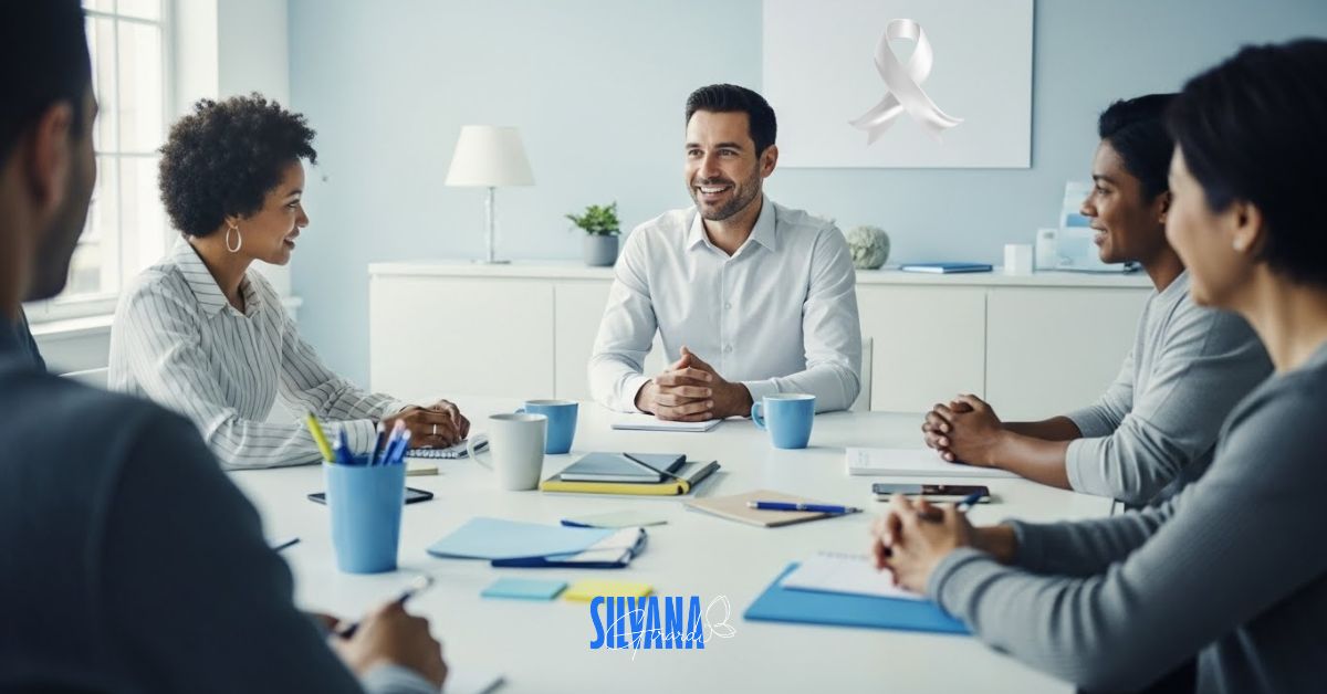 Janeiro Branco saúde mental em palestra corporativa sobre propósito e bem‑estar emocional - SILVANA GIRARDI