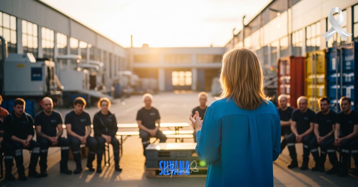 riscos psicossociais no trabalho em palestra corporativa sobre saúde mental e produtividade