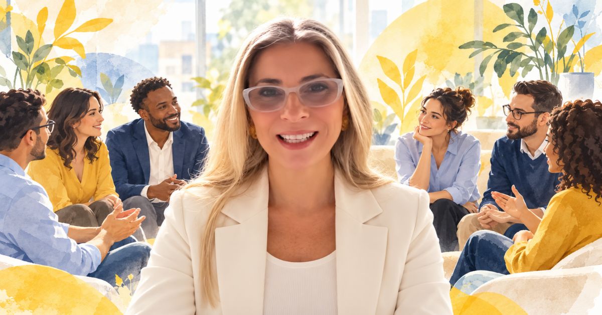 Dra. Silvana Girardi conduzindo roda de conversa nas empresas sobre Setembro Amarelo, saúde mental no trabalho e segurança psicológica.